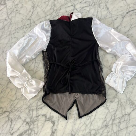 Vampire Dracula Costume Kids Cape and Vest Black Sz 7 - Picture 5 of 5